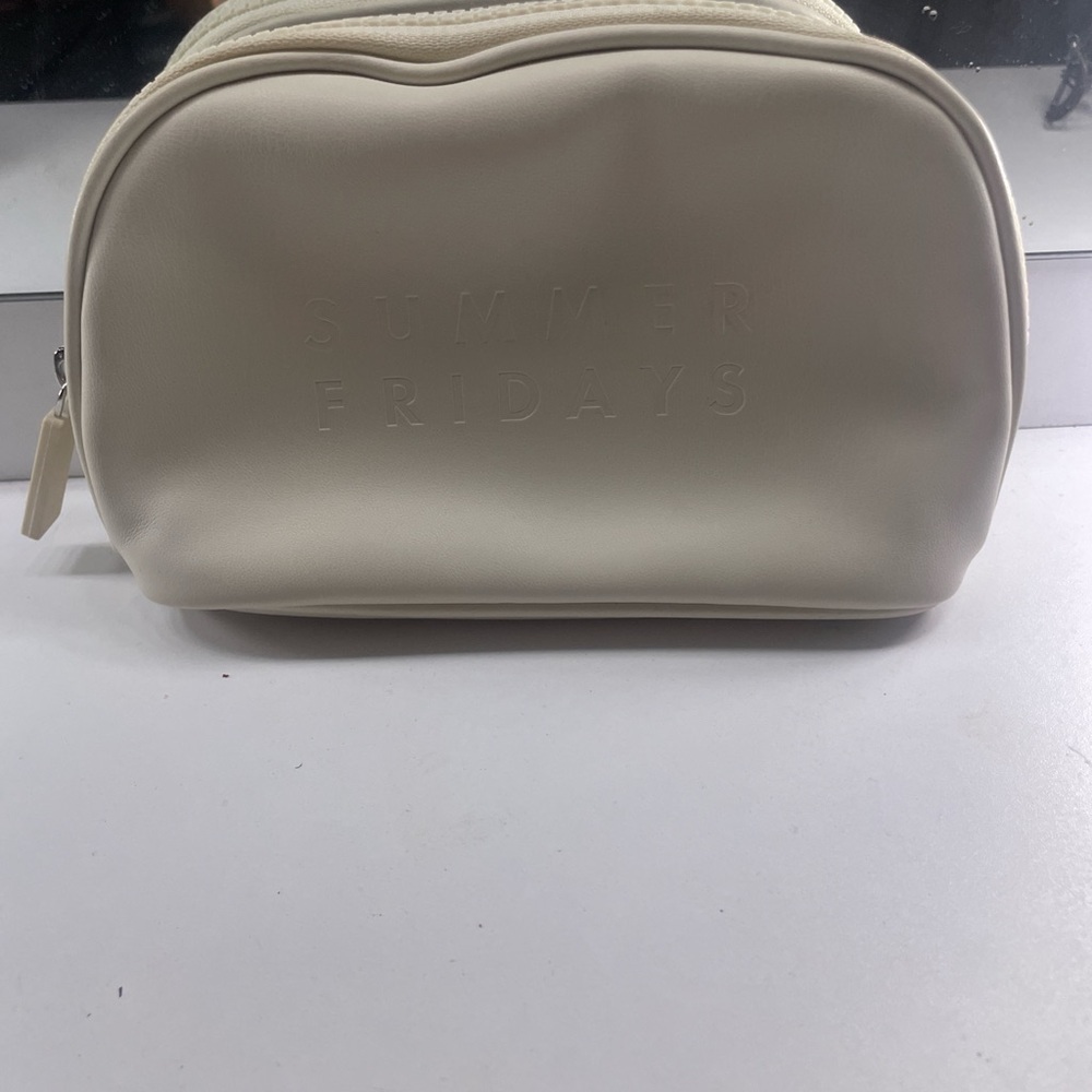 Summer Fridays Ivory Cosmetic Pouch